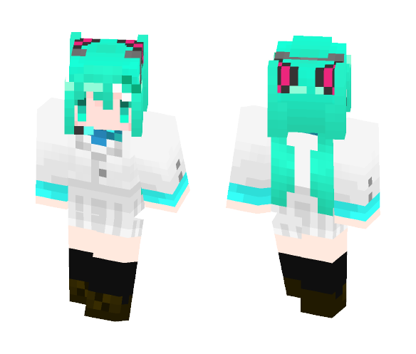 【Hatsune miku】School - Female Minecraft Skins - image 1