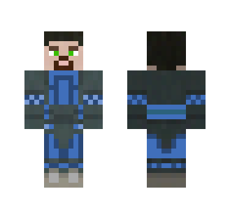 Blue Armor Man