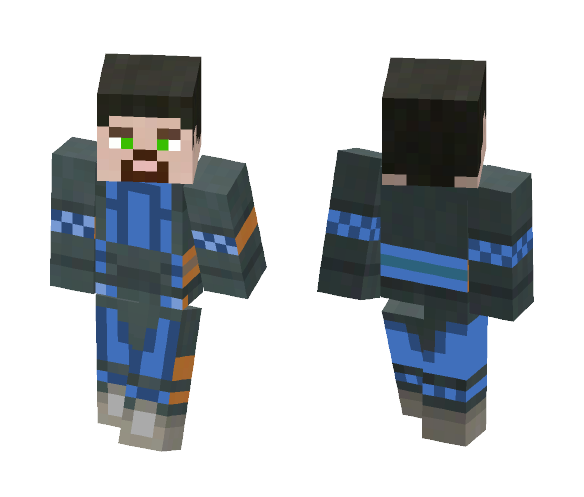 Blue Armor Man - Male Minecraft Skins - image 1
