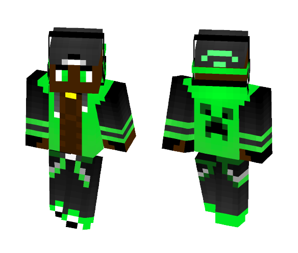 Green Creeper guy - Male Minecraft Skins - image 1
