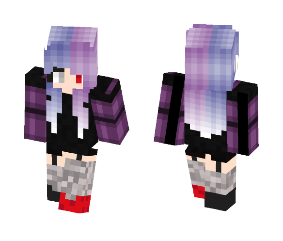Goth-ish girl - Girl Minecraft Skins - image 1