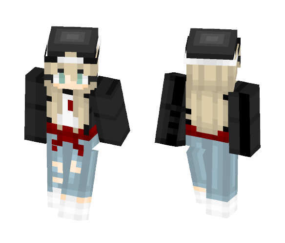 casual flannel girl ???? - Girl Minecraft Skins - image 1