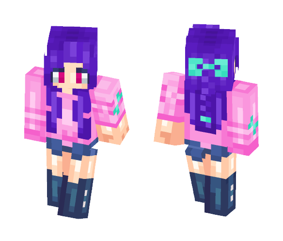 Cotten Candy Girl - Girl Minecraft Skins - image 1