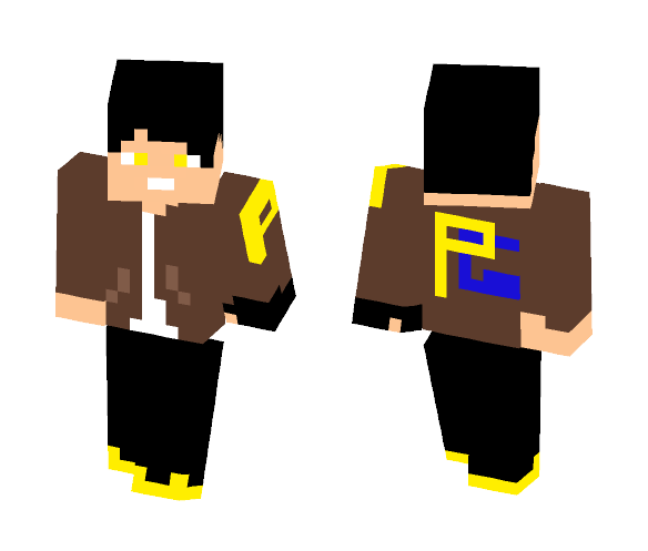 Leather team jacket PikachuFan109 - Male Minecraft Skins - image 1