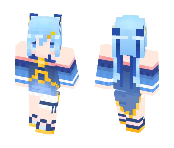 【Hatsune miku】Snow Miku 2017 - Female Minecraft Skins - image 1