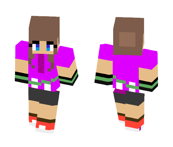 May in Pink SMRT Uniform. - Female Minecraft Skins - image 1