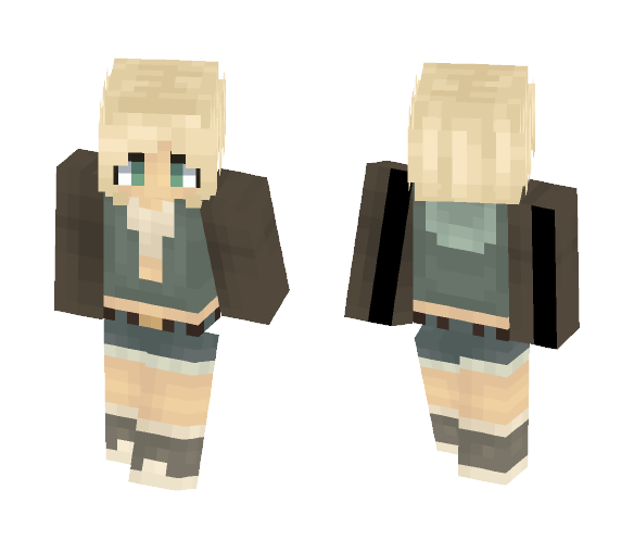 What happened to her shirt - Female Minecraft Skins - image 1