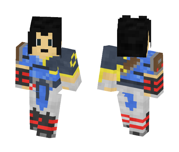 (OVERWATCH) Hanzo Young Master - Male Minecraft Skins - image 1