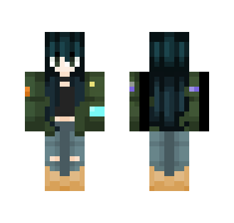 Tumblr Army Girl - Girl Minecraft Skins - image 2