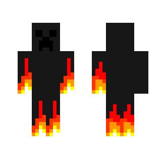 Fire Creeper Hand - Male Minecraft Skins - image 2