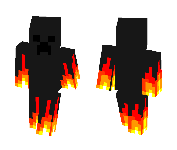Fire Creeper Hand - Male Minecraft Skins - image 1
