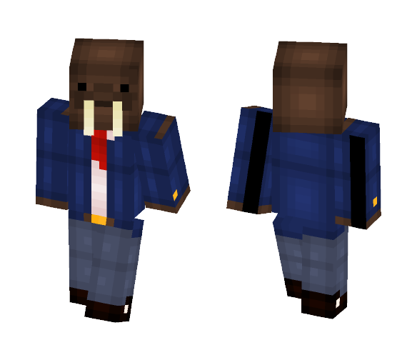 Walrus in a suit - Other Minecraft Skins - image 1