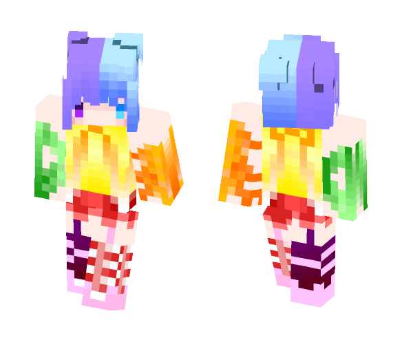 RainBow OuO - Female Minecraft Skins - image 1