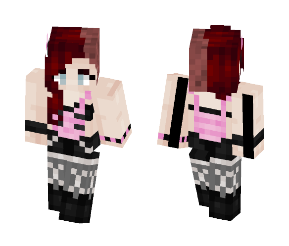 Pastel Half Shave - Female Minecraft Skins - image 1