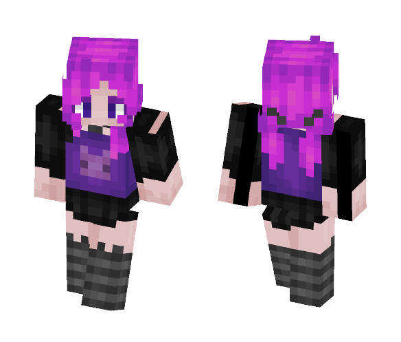 Bright Punk Bunny Girl - Girl Minecraft Skins - image 1