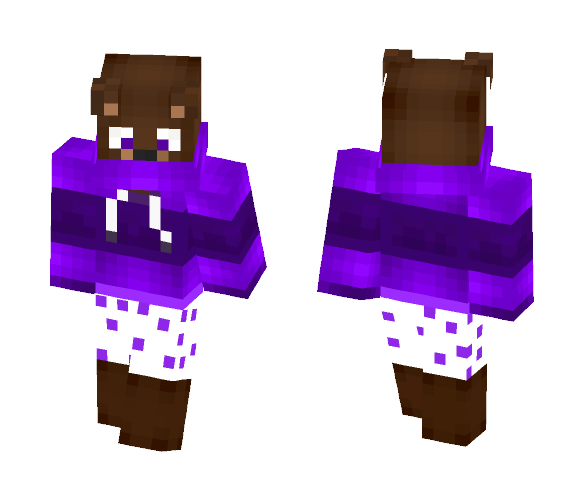 Grape Bear PVP Skin - Male Minecraft Skins - image 1