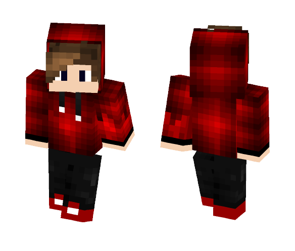 Red hooded Boy - Boy Minecraft Skins - image 1