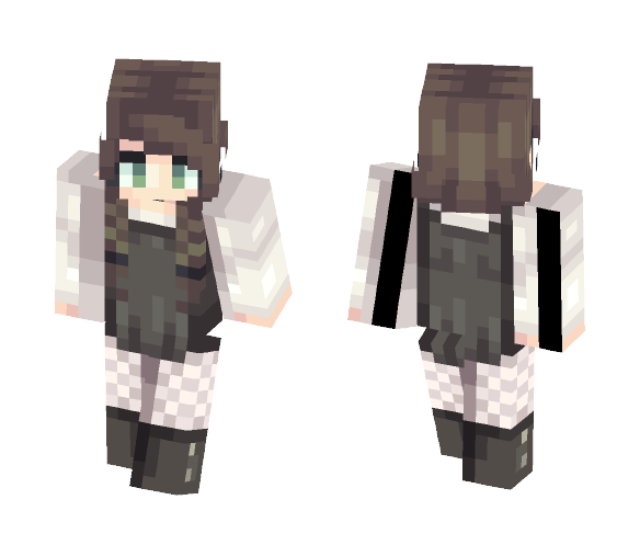 Monochrome - Female Minecraft Skins - image 1