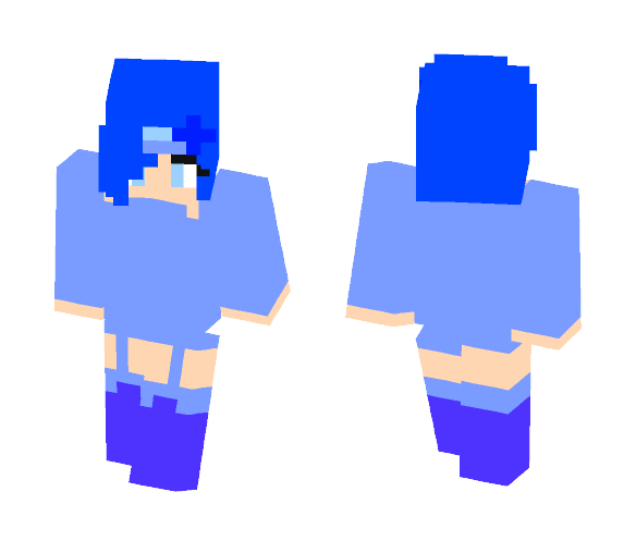 Sapphrone Shard {Cherry} - Female Minecraft Skins - image 1