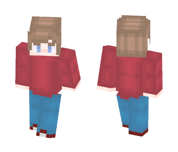 Red Sweater - Male Minecraft Skins - image 1