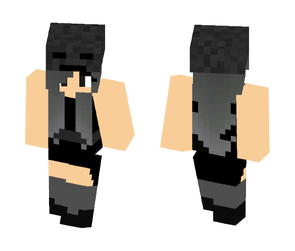 Wither Skeleton Girl - Girl Minecraft Skins - image 1
