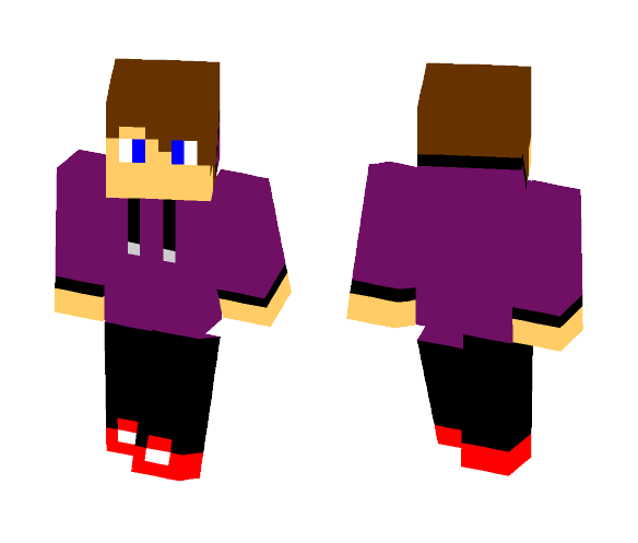 Purple Sweatshirt boy - Boy Minecraft Skins - image 1