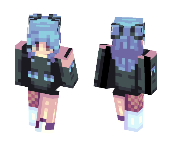 cameron (new oc) // pastel goth - Female Minecraft Skins - image 1
