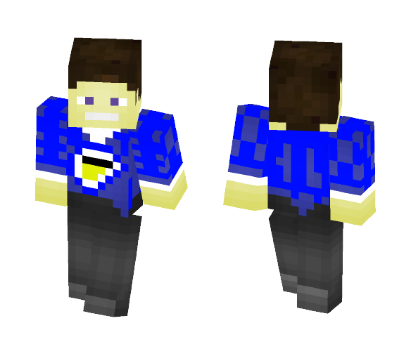 Pio3D [Blue Tshirt Version] - Male Minecraft Skins - image 1