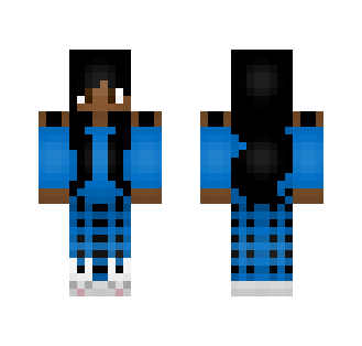 Blue Pajama Girl - Girl Minecraft Skins - image 2