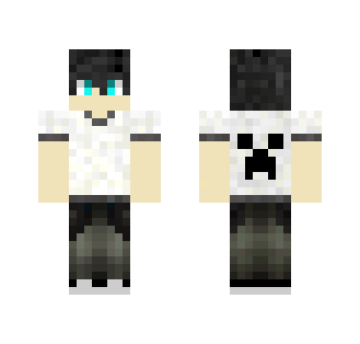 WhiteCreeperShirtz - Male Minecraft Skins - image 2
