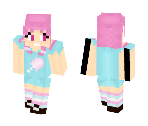 My first skin! ~Cotton Candy Girl~ - Female Minecraft Skins - image 1