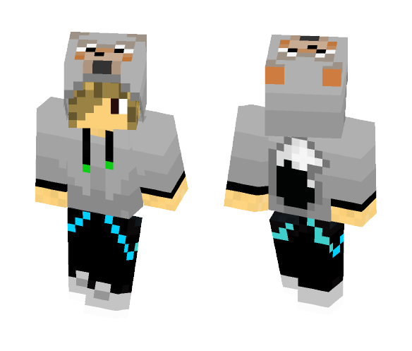 Wolf Hooded Blonde - Male Minecraft Skins - image 1