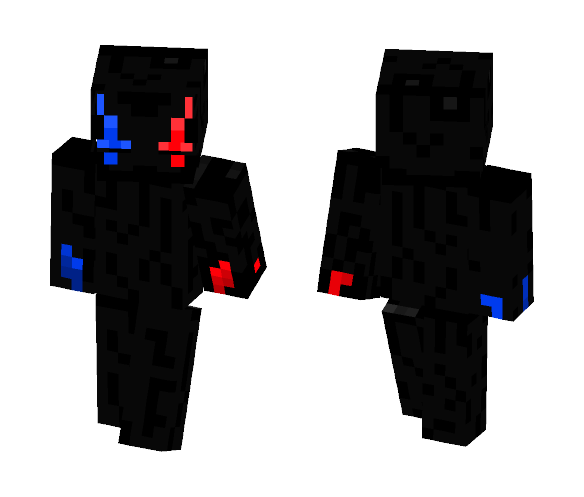 Blue and red Enderman - Male Minecraft Skins - image 1