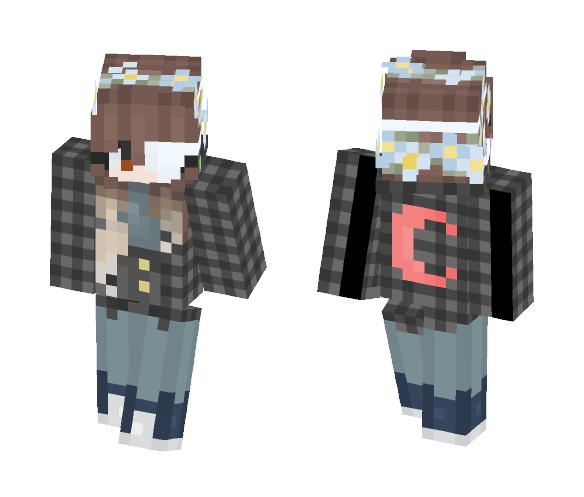 Echo - CreepyPasta Oc - Female Minecraft Skins - image 1
