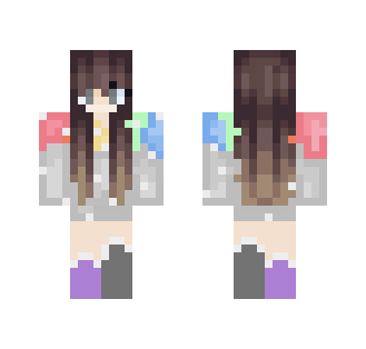 Dripping rainbow - Female Minecraft Skins - image 2