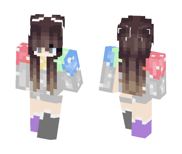 Dripping rainbow - Female Minecraft Skins - image 1