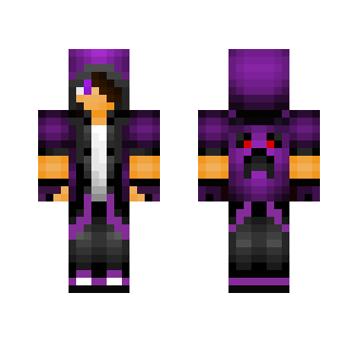 Purple Hoodie Boy - Boy Minecraft Skins - image 2