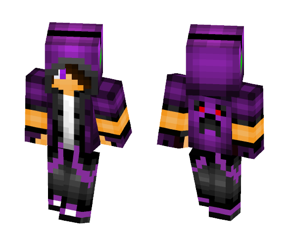 Purple Hoodie Boy - Boy Minecraft Skins - image 1