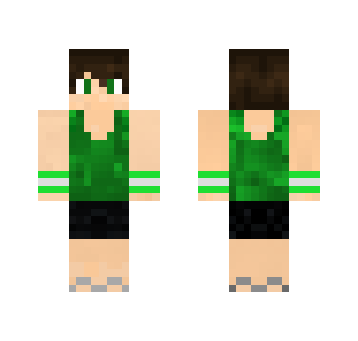 Green Tank Top Boy - Boy Minecraft Skins - image 2
