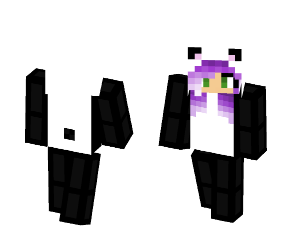 Purple panda onsie - Female Minecraft Skins - image 1