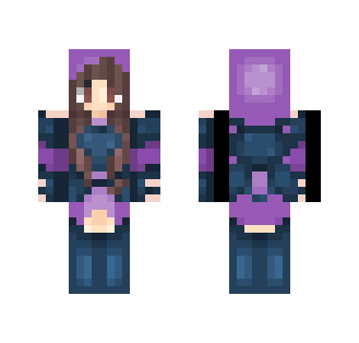 Purple Assassin Girl - Girl Minecraft Skins - image 2