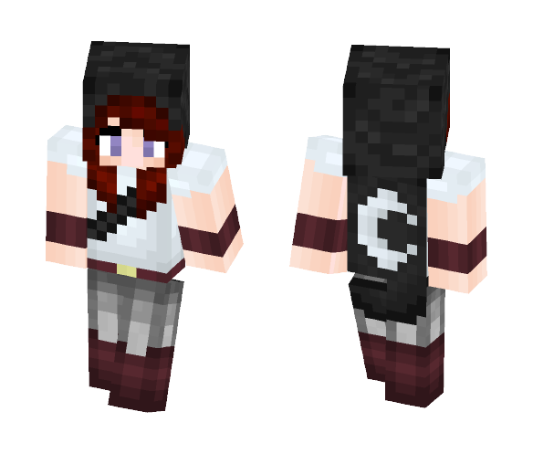 Moon Cloaked Girl - Girl Minecraft Skins - image 1