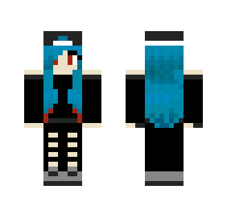 Blue Haired Emo Girl... - Color Haired Girls Minecraft Skins - image 2