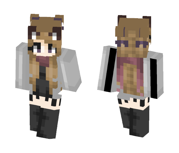 Oc- Artemis | Wolf Girl - Girl Minecraft Skins - image 1