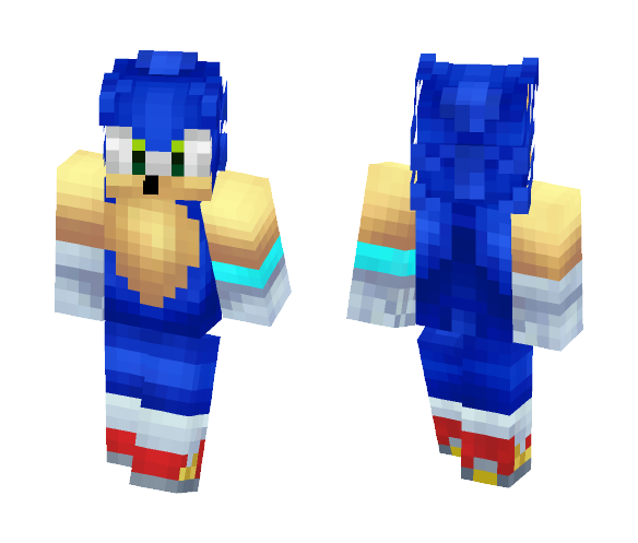 Adventure (1/DX) Sonic (Upgrades) - Male Minecraft Skins - image 1