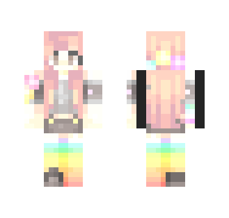 pastel rainbow - Female Minecraft Skins - image 2