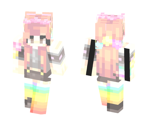 pastel rainbow - Female Minecraft Skins - image 1