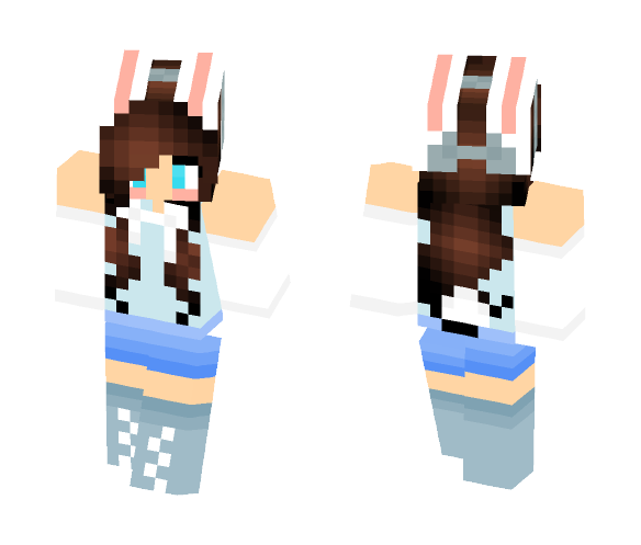 Fancy tomboy bunny version - Female Minecraft Skins - image 1