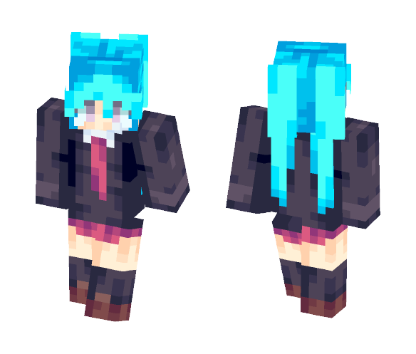 もう一回！// rolling girl - Girl Minecraft Skins - image 1