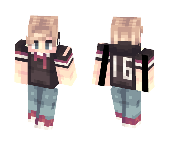School colors//male vers - Male Minecraft Skins - image 1